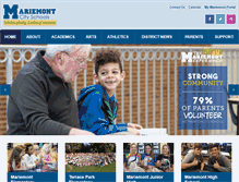 Tablet Screenshot of mariemontschools.org